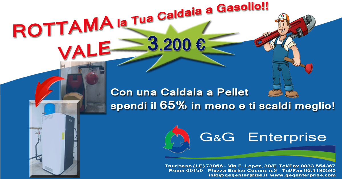 Rottama la tua caldaia a gasolio: vale 3.200 €